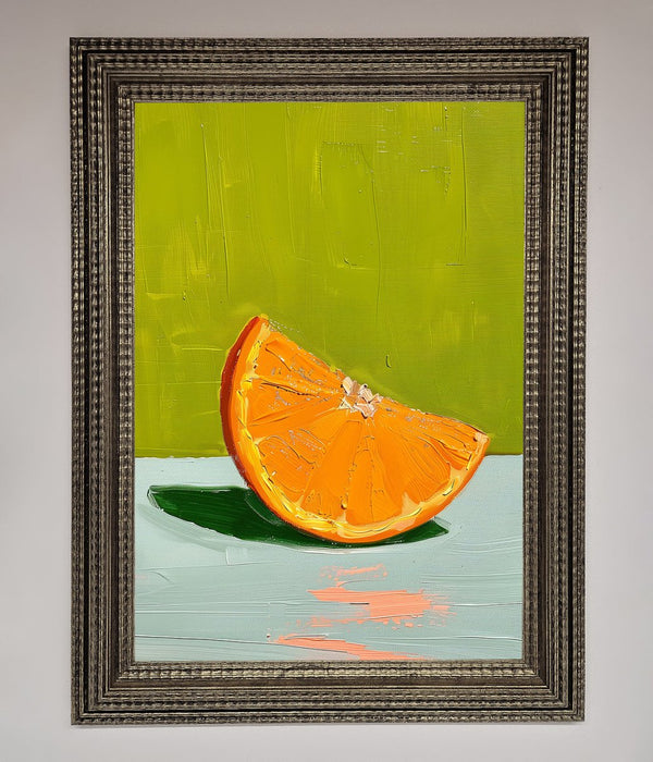 Orange Wedge Framed Print - Hi Society
