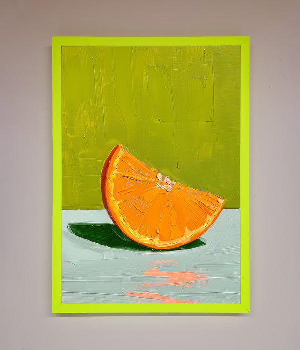 Orange Wedge Framed Print - Hi Society