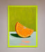 Orange Wedge Framed Print - Hi Society