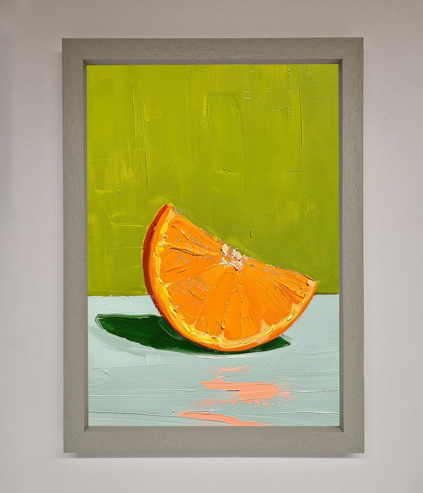 Orange Wedge Framed Print - Hi Society