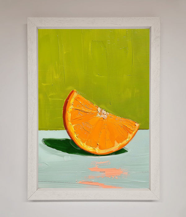 Orange Wedge Framed Print - Hi Society