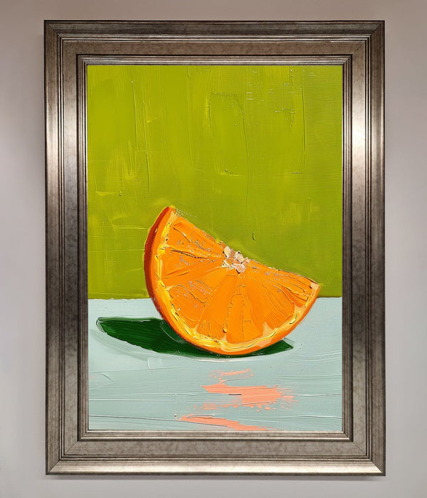 Orange Wedge Framed Print - Hi Society