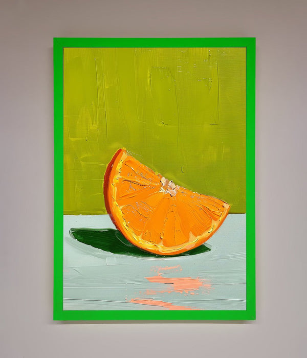 Orange Wedge Framed Print - Hi Society