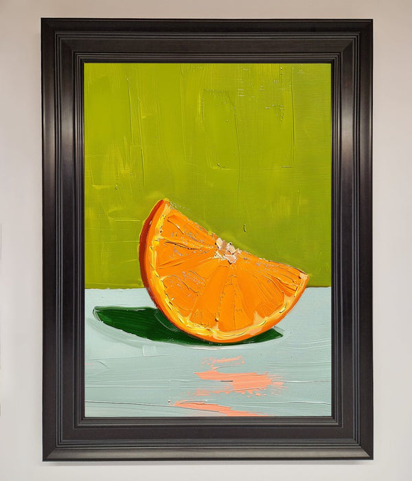 Orange Wedge Framed Print - Hi Society