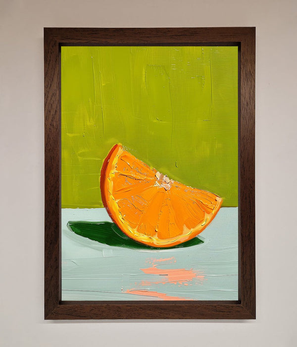 Orange Wedge Framed Print - Hi Society