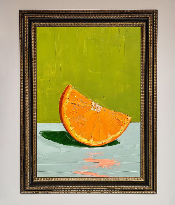 Orange Wedge Framed Print - Hi Society