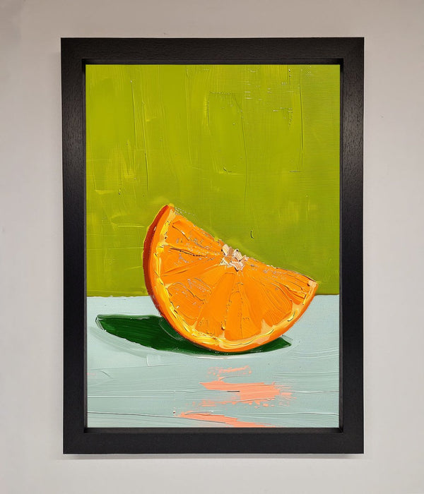 Orange Wedge Framed Print - Hi Society