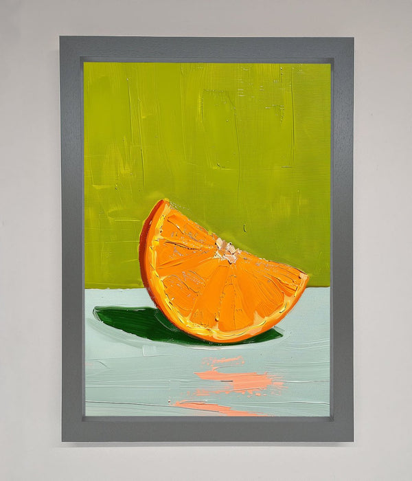 Orange Wedge Framed Print - Hi Society