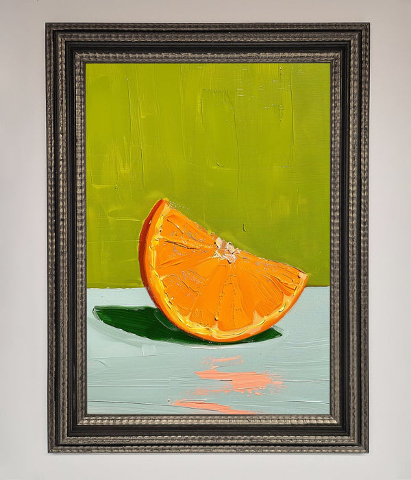 Orange Wedge Framed Print - Hi Society