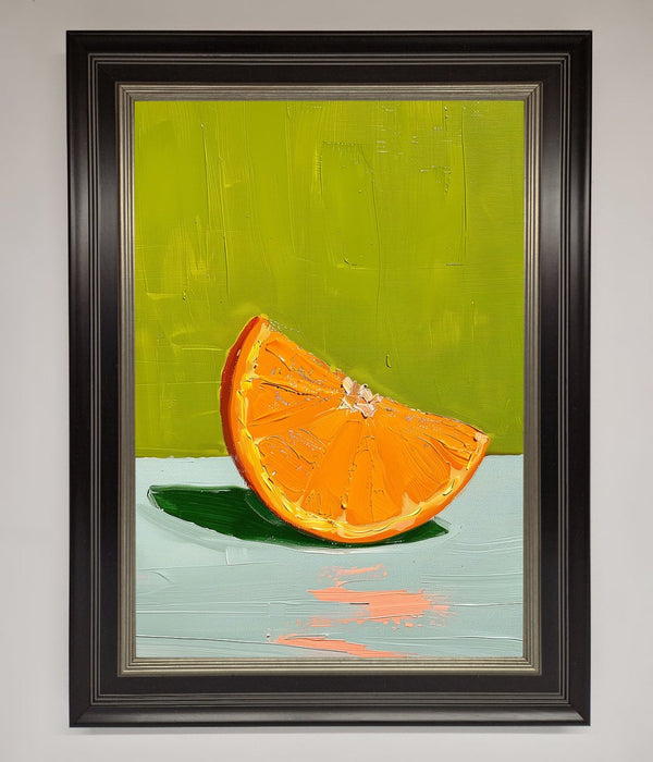 Orange Wedge Framed Print - Hi Society