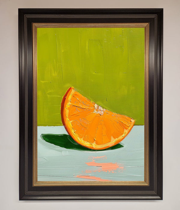 Orange Wedge Framed Print - Hi Society