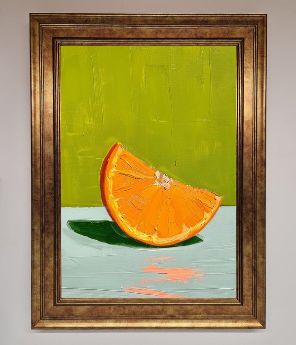 Orange Wedge Framed Print - Hi Society