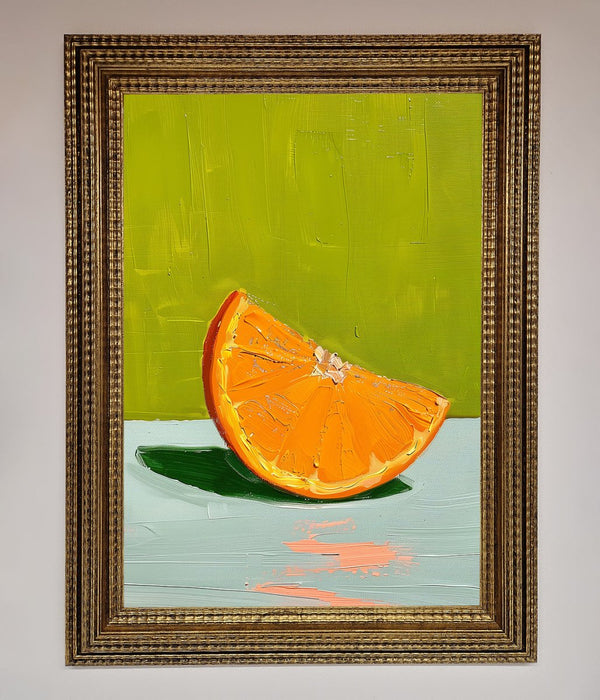Orange Wedge Framed Print - Hi Society