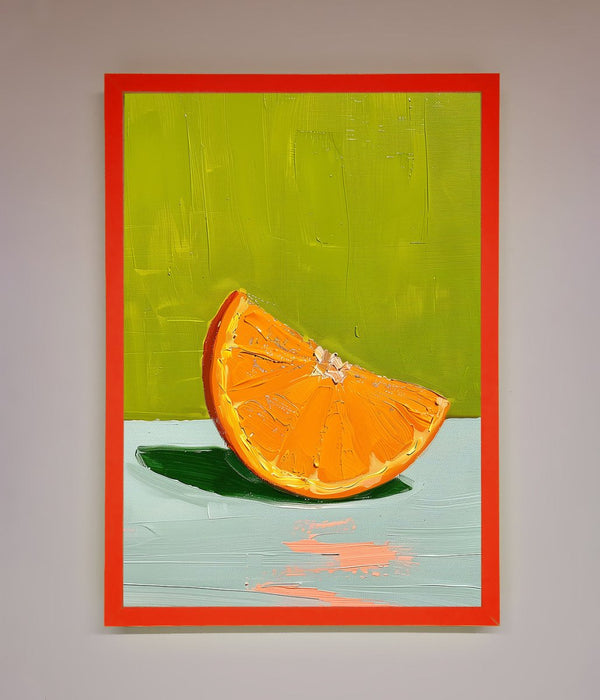 Orange Wedge Framed Print - Hi Society