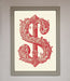 Ornate Dollar Cash Art Framed Print - Hi Society
