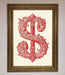 Ornate Dollar Cash Art Framed Print - Hi Society