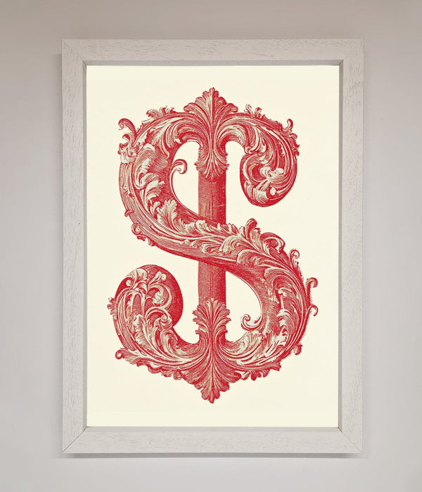 Ornate Dollar Cash Art Framed Print - Hi Society