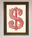 Ornate Dollar Cash Art Framed Print - Hi Society