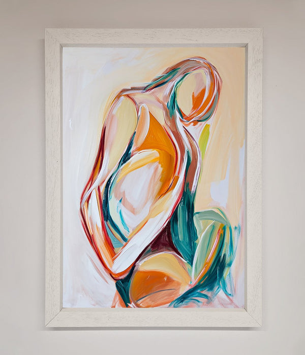 Pain Stroke Embrace Framed Poster - Hi Society