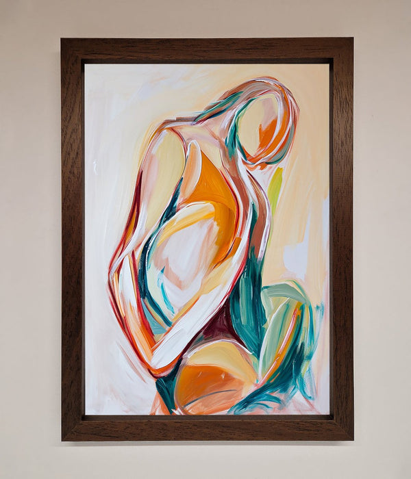 Pain Stroke Embrace Framed Poster - Hi Society