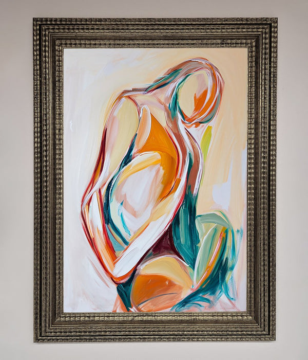 Pain Stroke Embrace Framed Poster - Hi Society