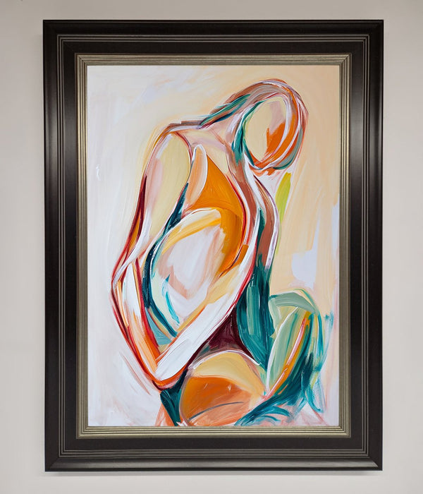 Pain Stroke Embrace Framed Poster - Hi Society