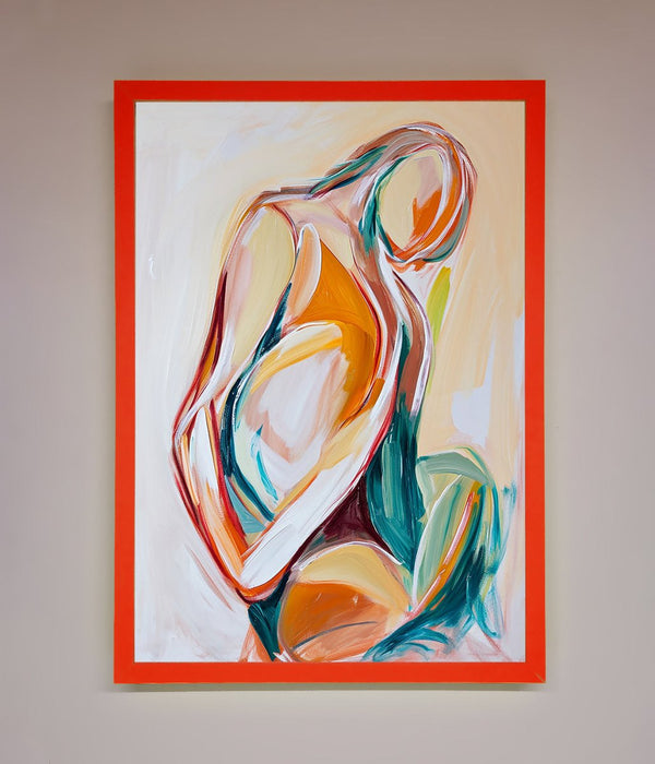 Pain Stroke Embrace Framed Poster - Hi Society