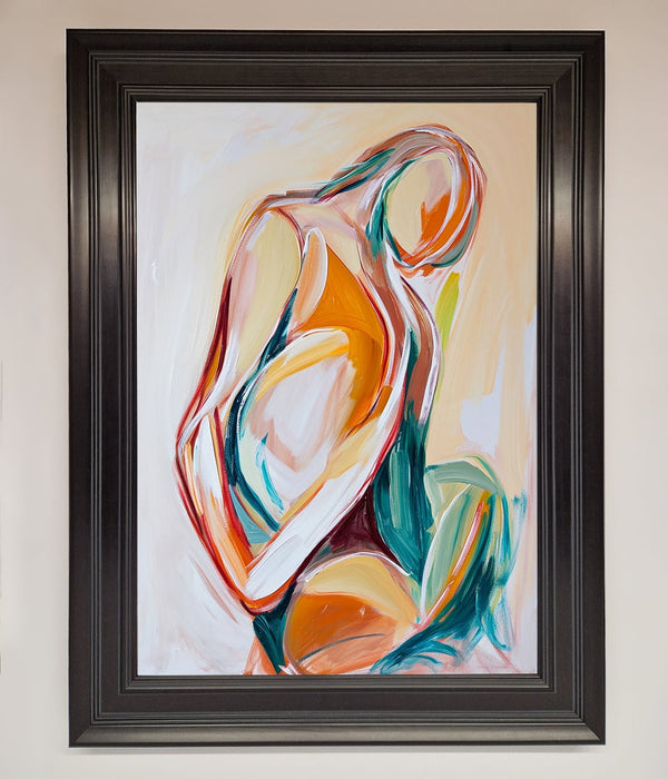 Pain Stroke Embrace Framed Poster - Hi Society