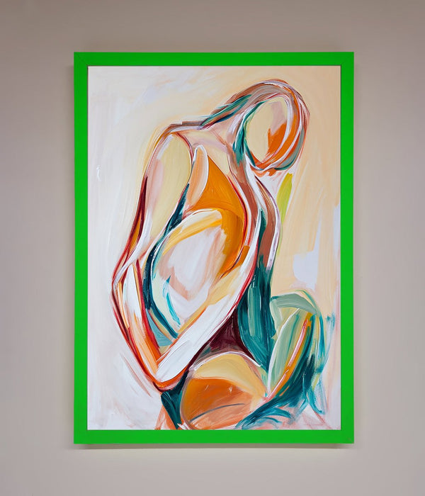 Pain Stroke Embrace Framed Poster - Hi Society