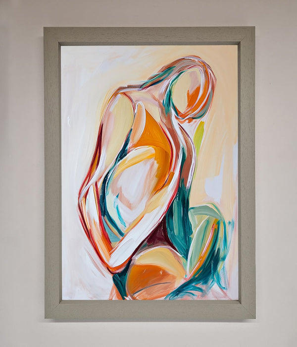 Pain Stroke Embrace Framed Poster - Hi Society