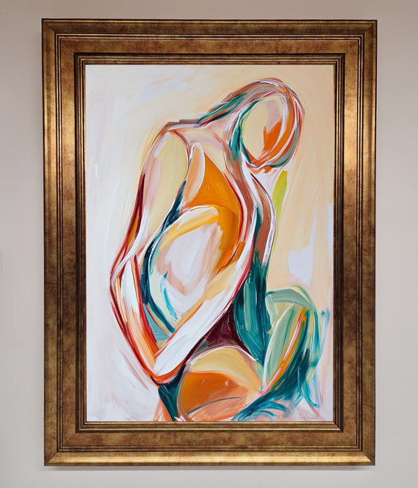 Pain Stroke Embrace Framed Poster - Hi Society