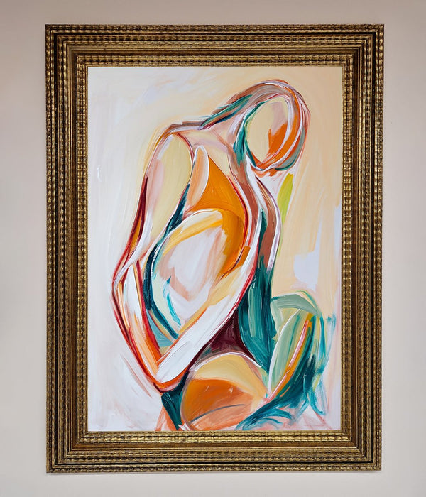 Pain Stroke Embrace Framed Poster - Hi Society
