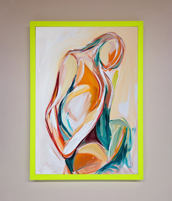 Pain Stroke Embrace Framed Poster - Hi Society