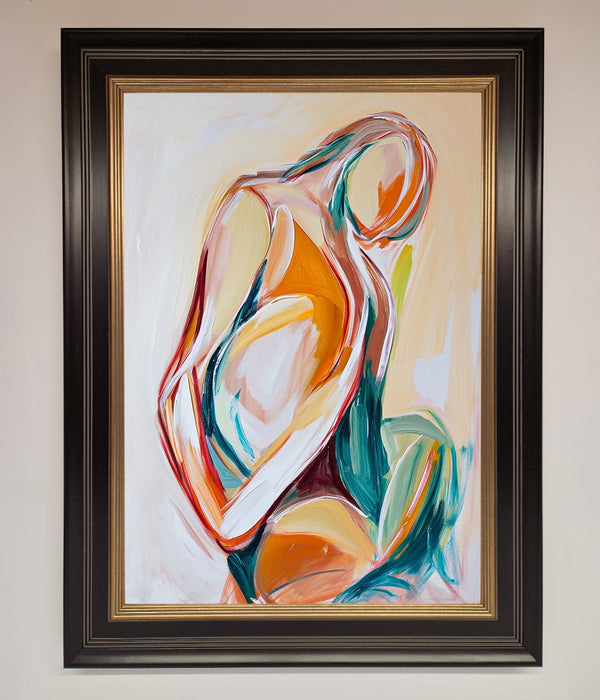 Pain Stroke Embrace Framed Poster - Hi Society