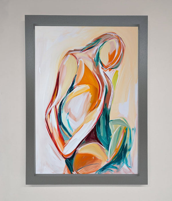 Pain Stroke Embrace Framed Poster - Hi Society