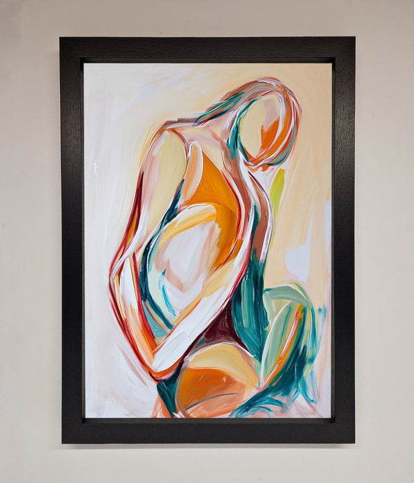 Pain Stroke Embrace Framed Poster - Hi Society
