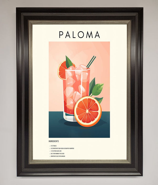 Paloma Cocktail Framed Poster - Hi Society
