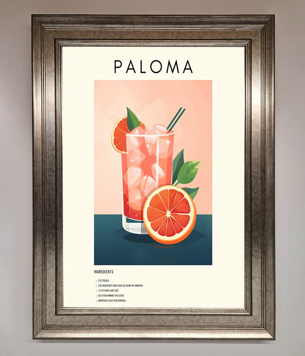 Paloma Cocktail Framed Poster - Hi Society
