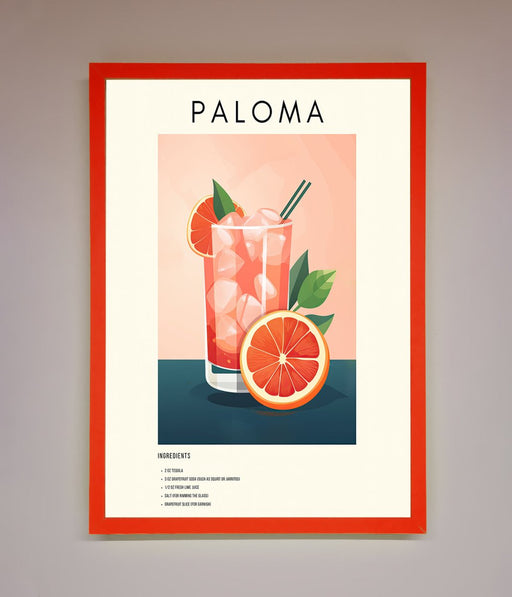 Paloma Cocktail Framed Poster - Hi Society