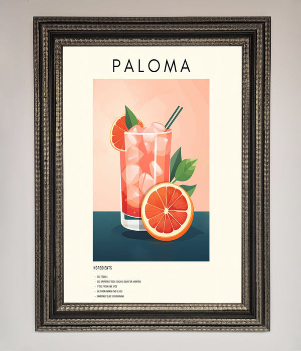 Paloma Cocktail Framed Poster - Hi Society