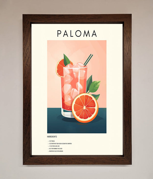 Paloma Cocktail Framed Poster - Hi Society
