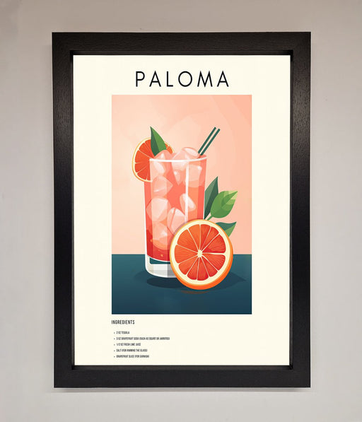 Paloma Cocktail Framed Poster - Hi Society