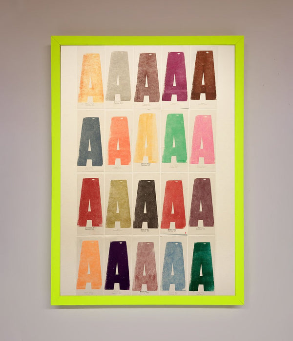Pantone A Framed Poster - Hi Society