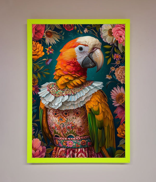 Parrot Renaissance Stare Framed Wall Art - Hi Society