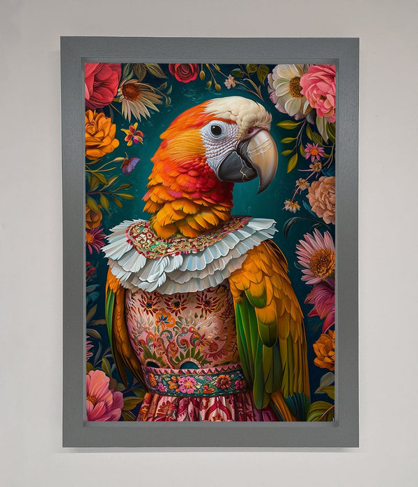 Parrot Renaissance Stare Framed Wall Art - Hi Society