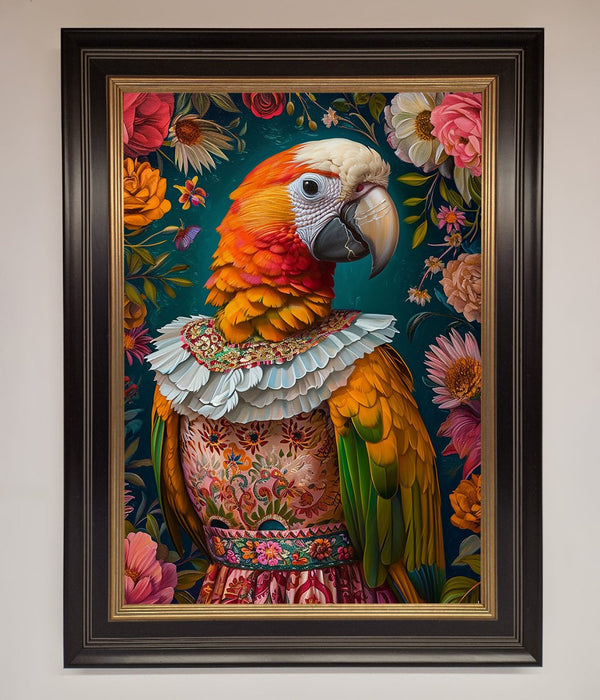 Parrot Renaissance Stare Framed Wall Art - Hi Society