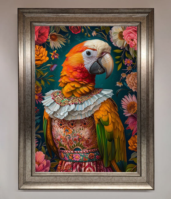 Parrot Renaissance Stare Framed Wall Art - Hi Society