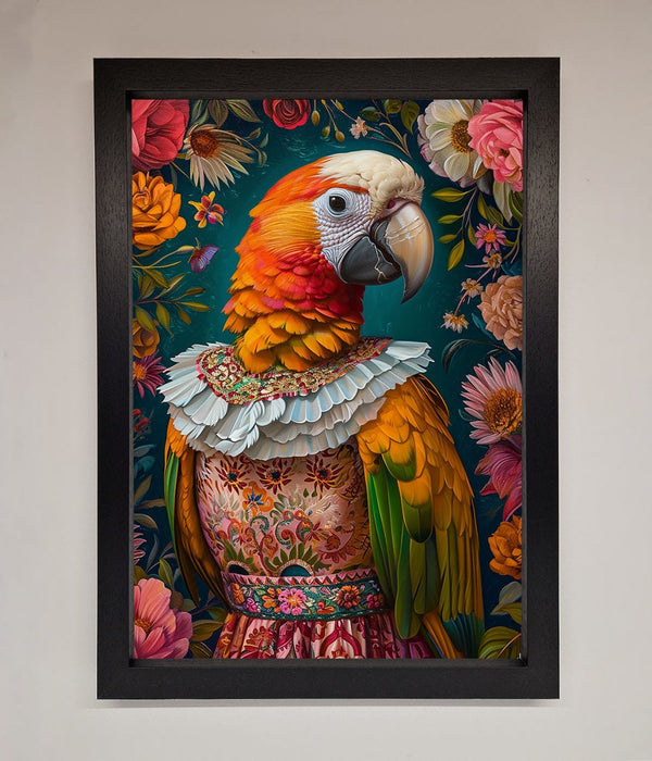 Parrot Renaissance Stare Framed Wall Art - Hi Society