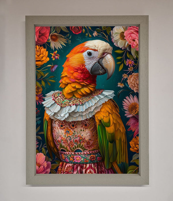 Parrot Renaissance Stare Framed Wall Art - Hi Society