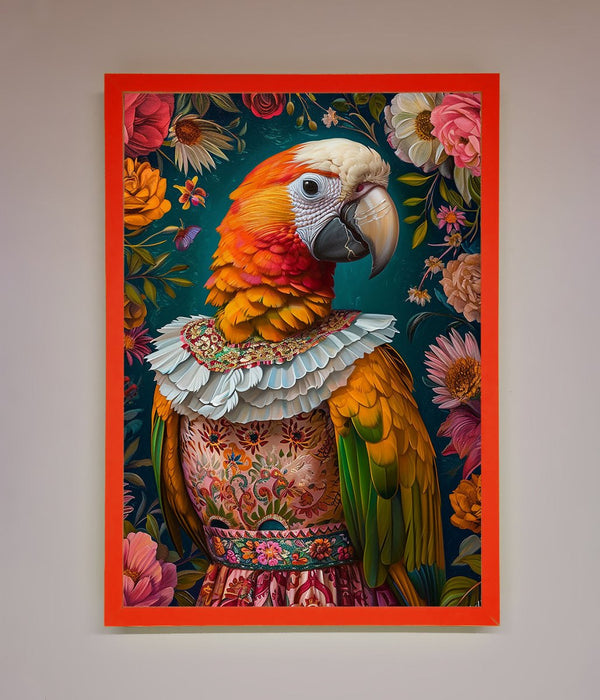 Parrot Renaissance Stare Framed Wall Art - Hi Society